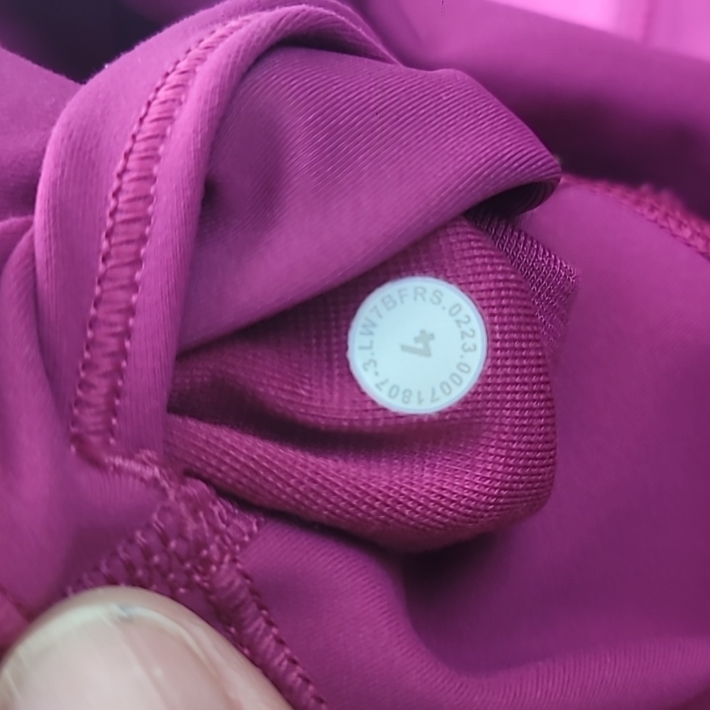 Lululemon Wunder Train High Rise Magenta Shorts - Picture 3 of 6